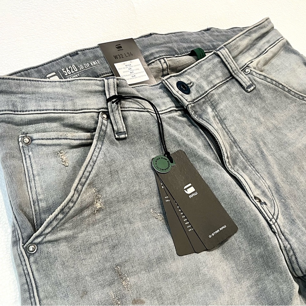G-Star Raw - 5620 3D Knee Zip Jeans